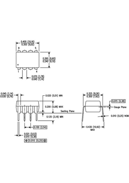 Sanec LM555 Zamanlayıcı Entegresi Dip8 modelleri