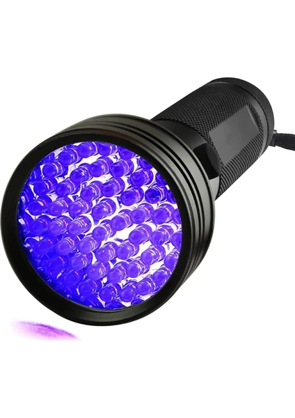 51 LED Mor Işık Uv El Feneri Ultraviyole Blacklight