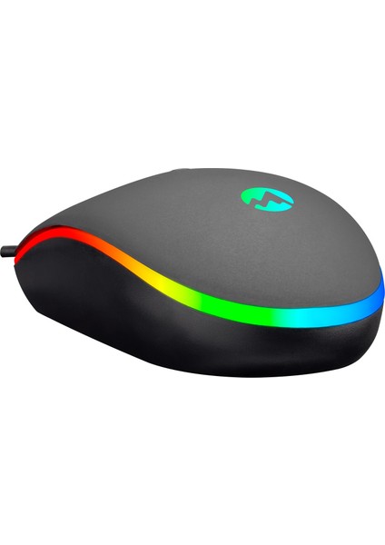 SM-GX66 USB Siyah Rgb Işık Efektli Gaming Oyuncu Mouse