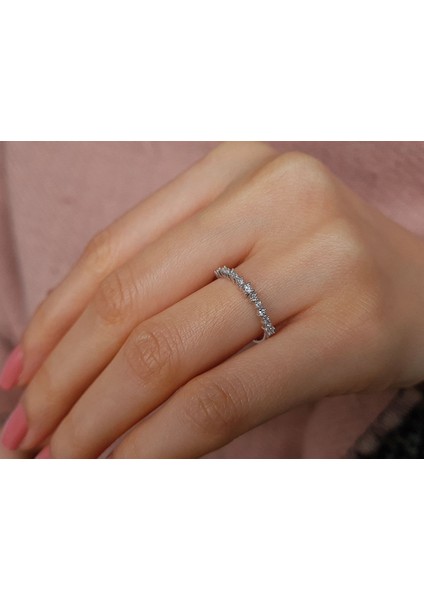 F Renk 0,20 Karat Pırlanta Yarım Tur Yüzük 0447R0028 indirimleri