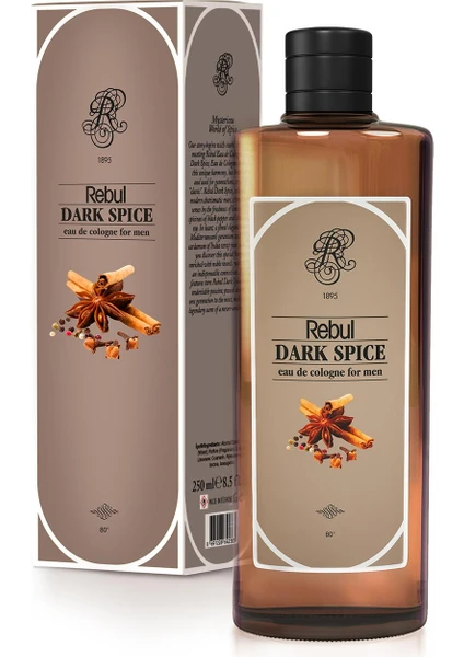 Dark Spice Kolonya Cam Şişe 250 ml