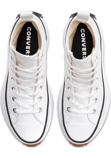 Run Star Hike Canvas Platform Kadın Beyaz Sneaker Ayakkabı 166799C