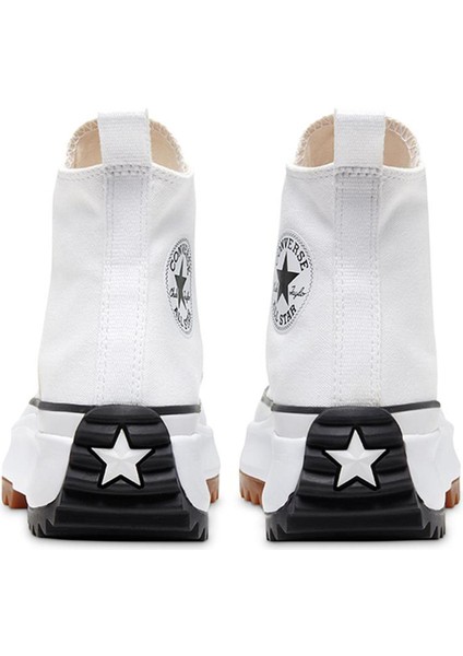 Run Star Hike Canvas Platform Kadın Beyaz Sneaker Ayakkabı 166799C