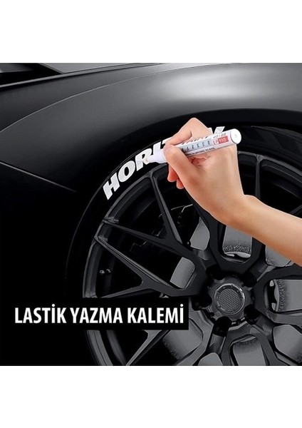 Lastik Yazı Boyama Yazma Kalemi Beyaz Kalıcı ve Kaliteli