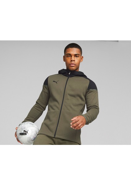 Teamcup Casuals Hooded Jkt Erkek Futbol Ceketi 65798735 Haki modelleri