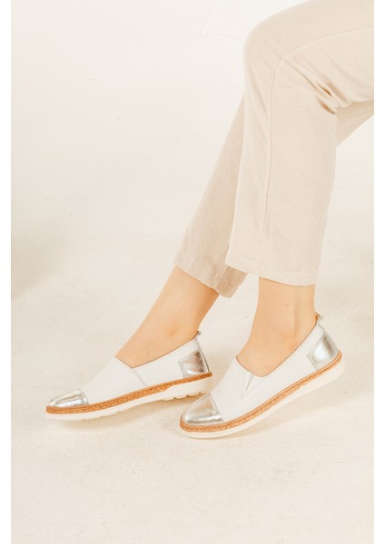 Deri Lastikli Renkli Rahat Kadın Günlük Casual Babet Ayakkabı fiyatları