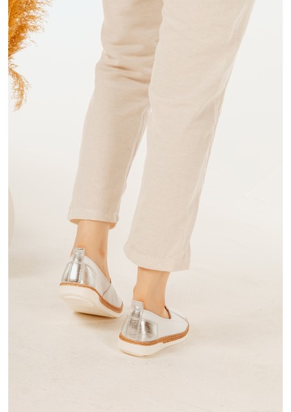 Deri Lastikli Renkli Rahat Kadın Günlük Casual Babet Ayakkabı modelleri