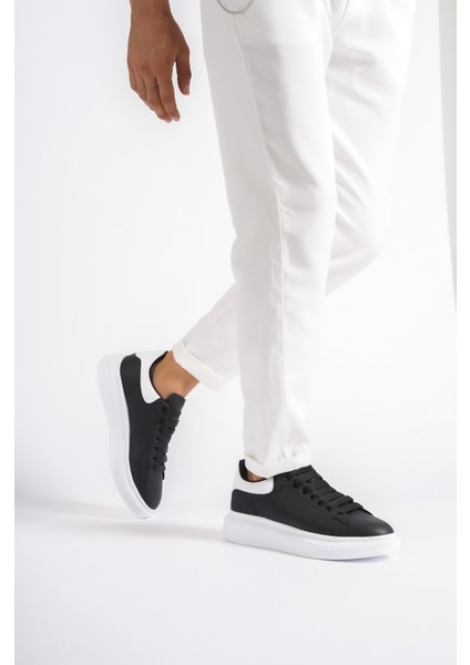 MBMCQ1000-SB Erkek Kalın Taban Siyah/Beyaz Sneaker & Spor Ayakkabı fırsatları