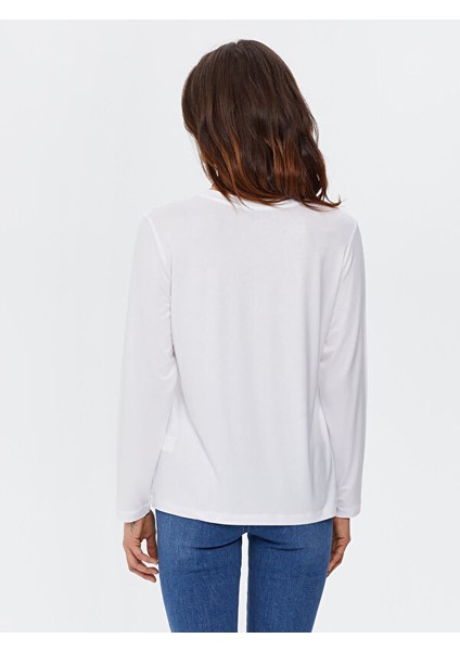 V Yaka Uzun Kol T-Shirt 00012 modelleri