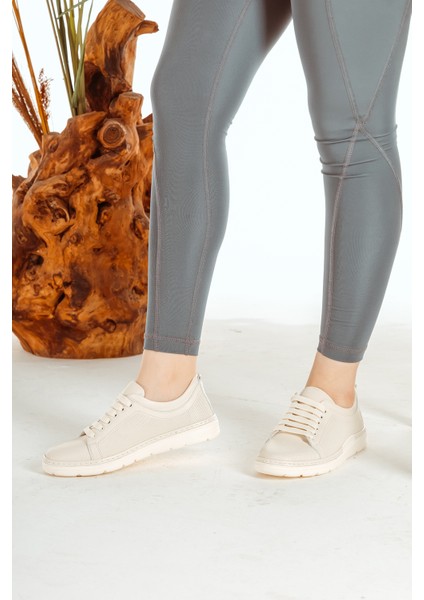 Deri Bağcıklı Eva Taban Hafif Rahat Kadın Günlük Casual Ayakkabı fırsatları