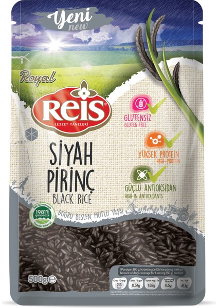 Royal Reis Siyah Pirinç 500 gr