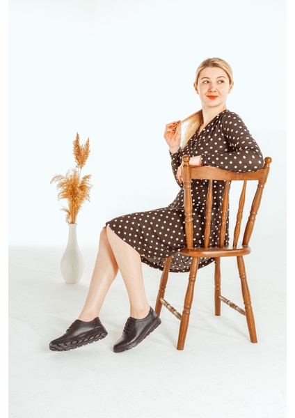 Deri Bağcıklı Baskılı Rahat Kadın Günlük Casual Ayakkabı fiyatları