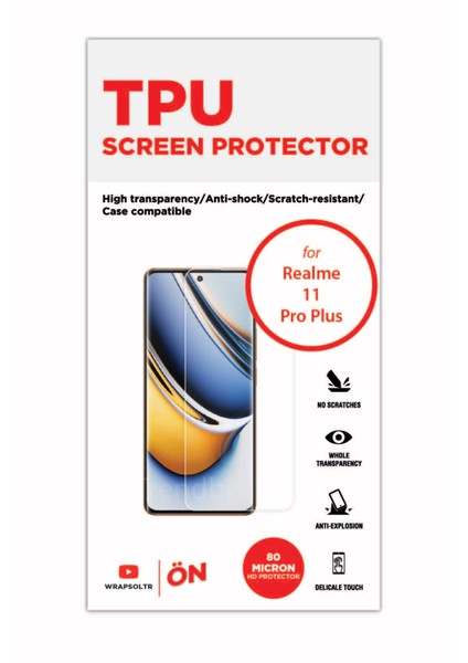 Realme 11 Pro Plus Ekran Koruyucu Tam Kapatan Hd Film fiyatları