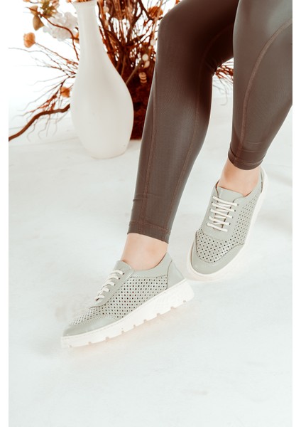 Deri Bağcıklı Baskılı Rahat Kadın Günlük Casual Ayakkabı modelleri