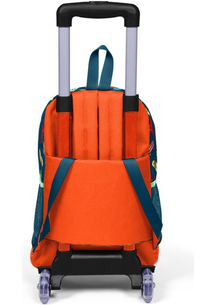 Kids Civit Neon Turuncu Kaykay Desenli Çekçekli 3'lü indirimleri
