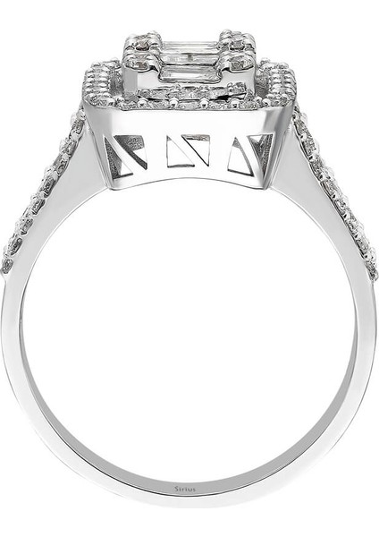 F Renk 1,13 Karat Baget Pırlanta Yüzük 0447R0033 modelleri