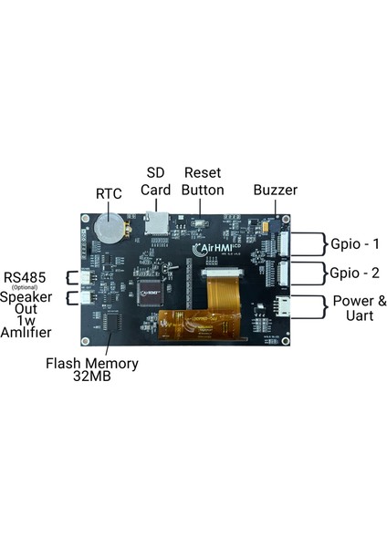 10.1" Industry Resistive (Rezistif) Touch Hmi Ekran