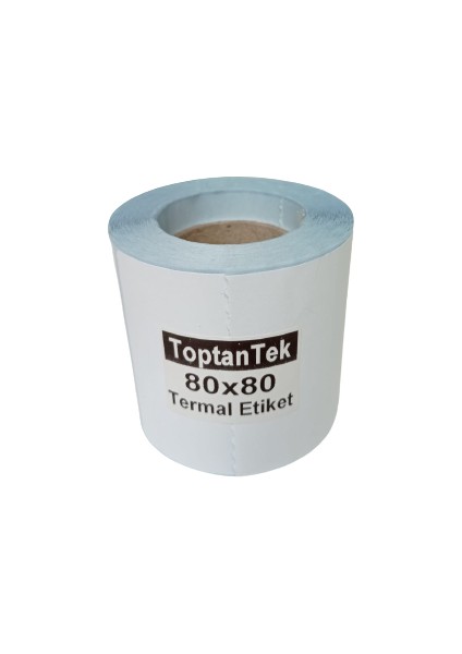 80 x 80 Termal Etiket G.80 mm Y.80 mm Bir Rulo 300 Adet