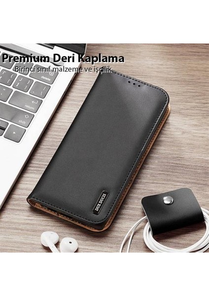 Temassız Kart Korumalı Mıknatıslı Deri Cüzdanlı Samsung Galaxy S23 Plus Kılıf 3 Adet Kart Bölmeli