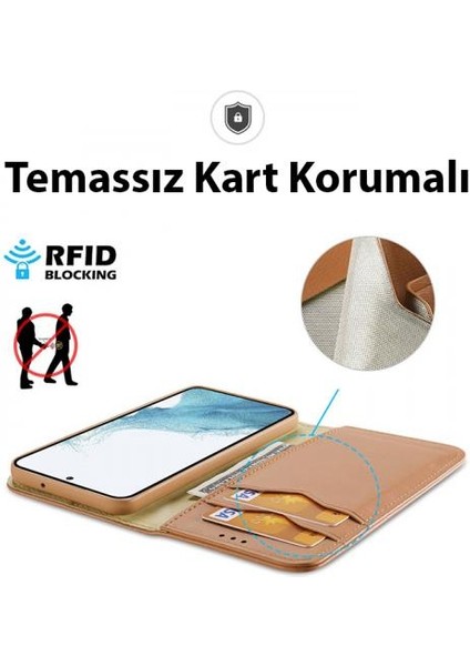 Temassız Kart Korumalı Mıknatıslı Deri Cüzdanlı Samsung Galaxy S23 Plus Kılıf 3 Adet Kart Bölmeli modelleri