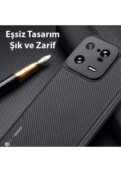 Dokuma Silikon Çok Katmanlı Xiaomi 13 Pro Kılıf Darbe Koruyucu Ince Zarif Dokuma Xiaomi 13 Pro