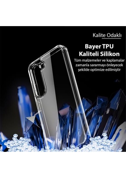 Ultra Şeffaf Darbe Emici Slikon Samsung Galaxy S23 Plus Kılıf Şeffaf Silikon Kılıf Bayer Tpu Kılıf