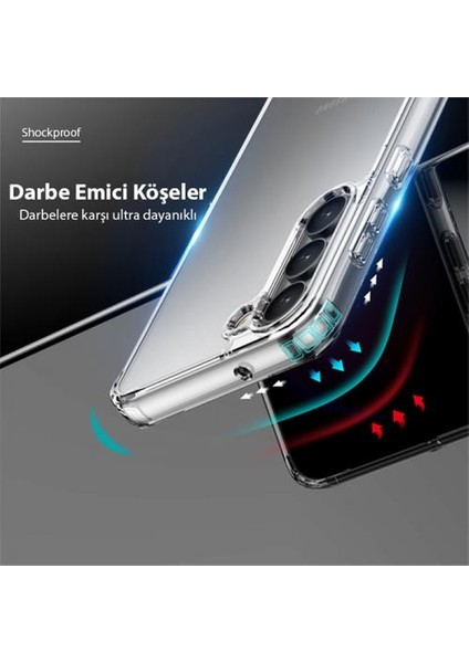 Ultra Şeffaf Darbe Emici Slikon Samsung Galaxy S23 Plus Kılıf Şeffaf Silikon Kılıf Bayer Tpu Kılıf