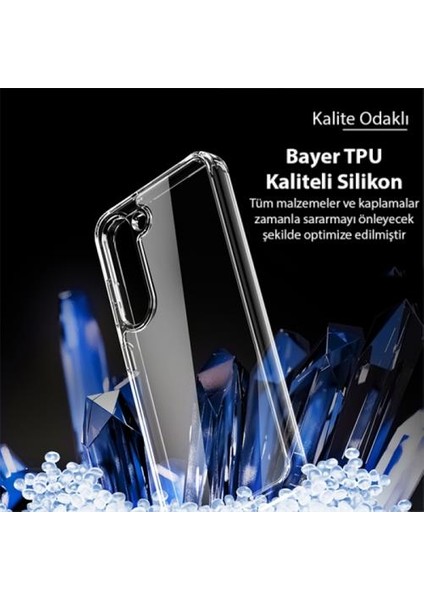 Ultra Şeffaf Darbe Emici Slikon Samsung Galaxy S23 Kılıf Şeffaf Silikon Kılıf Bayer Tpu Kılıf