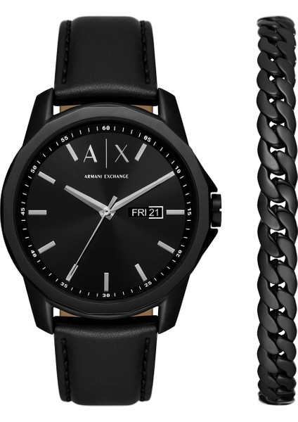 Armani Exchange AX7147SET Bileklik Seti ve Erkek Kol Saati