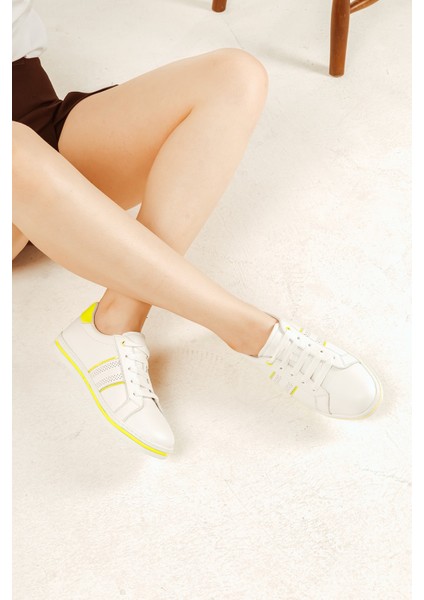 Hakiki Deri Bağcıklı Renkli Rahat Kadın Günlük Yürüyüş Spor Ayakkabı indirimleri