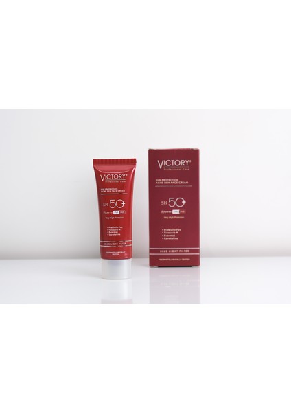 Akne Karşıtı Spf 50+ Yüz Güneş Kremi (Mavi Işık Filtreli) - Günlük Kullanım 50 ml indirimleri