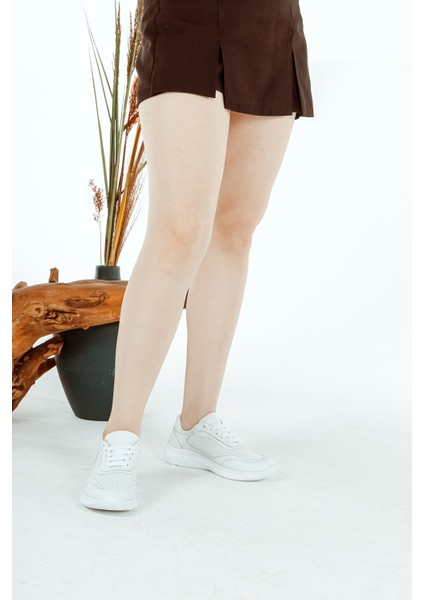 Hakiki Deri Bağcıklı Poli Taban Günlük Rahat Yürüyüş Kadın Spor Ayakkabı fırsatları