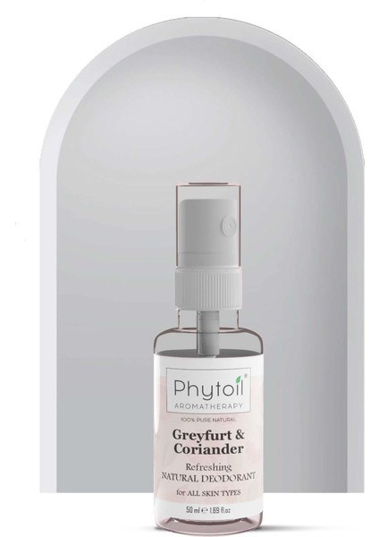 Greyfurt Kişnişli Tüm Vücut İçin Alüminyum İçermeyen Organik Alkolsüz Deosprey 50 ml