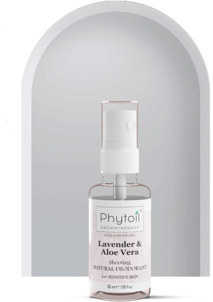 Lavanta Aloevera Tüm Vücut İçin Alüminyum İçermeyen Organik Alkolsüz Hassas Deosprey 50 ml