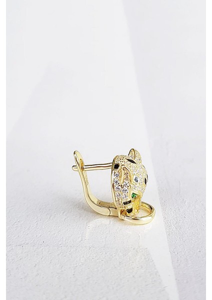 Tekli Ithal Kaplan Tasarım Gümüş Küpe modelleri