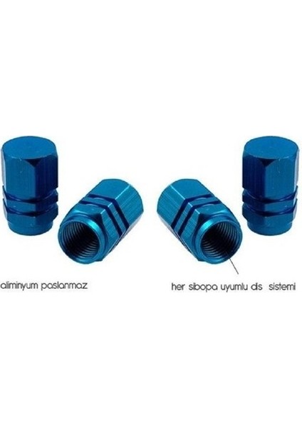 Sibop Kapağı Metal Kırmızı Kaliteli Jant Aksesuarı