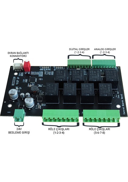 Aırhmı Control Board (8 Röle - 4 Dijital Giriş -4 Analog Giriş)