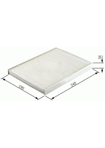 SC603-POLEN Filtresi Fıesta V 1.3-1.4tdcı-1.4 16V-1.6TDCI-1.6 16V 01 Fusion 1.4-1.4tdc