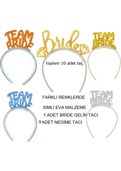 Bekarlığa Veda Lüks 55 Parça Bride To Be Eğlence Seti modelleri