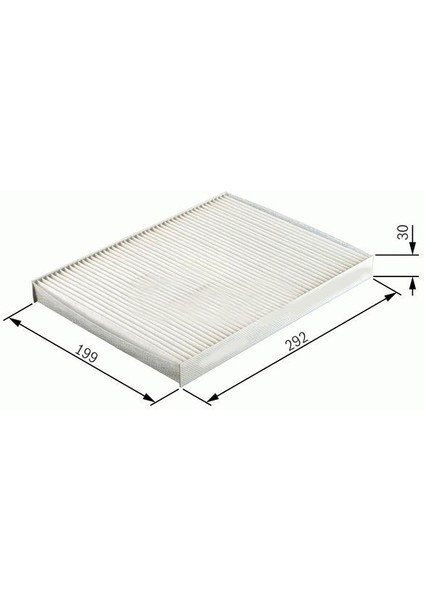 SC665-POLEN Filtresi Dikdörtgen Astra G 98-04 - Astra H 04-14 -Zafıra A 98-10 1.4-1.6-