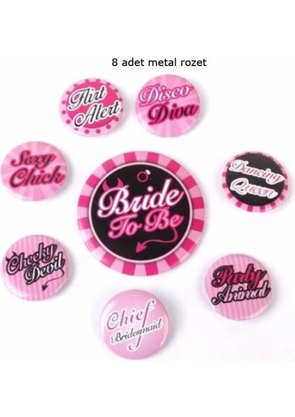 Bekarlığa Veda Lüks 50 Parça Bride To Be Eğlence Seti fırsatları