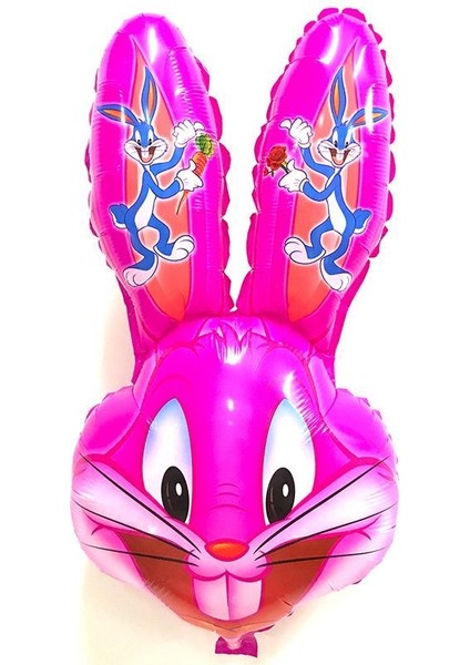 Süpershape 75 cm Bugs Bunny Tavşan Pembe Renk Folyo Balon 1 Adet