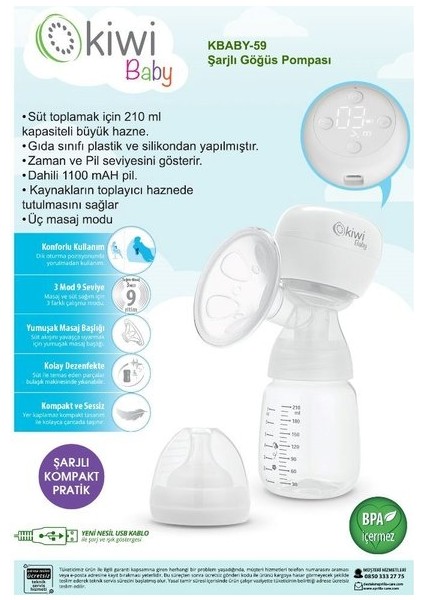 Kbaby-59 Otomatik Göğüs Pompası