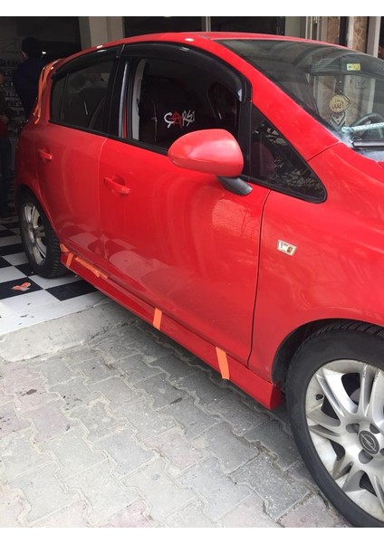 Opel Corsa D Yan Marşpiyel (Plastik)