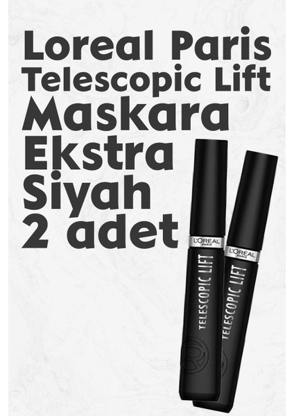 Loreal Paris Telescopic Lift Maskara Ekstra Siyah x 2 Adet