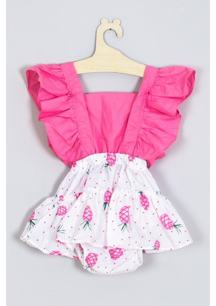 Bandanalı Fırfırlı Ananas Salopet Tulum 003 fiyatları