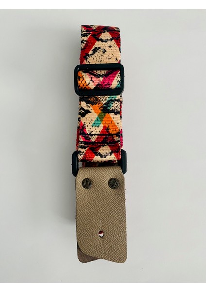 Hakiki Deri Uçlu Gitar Askısı Guitar Strap