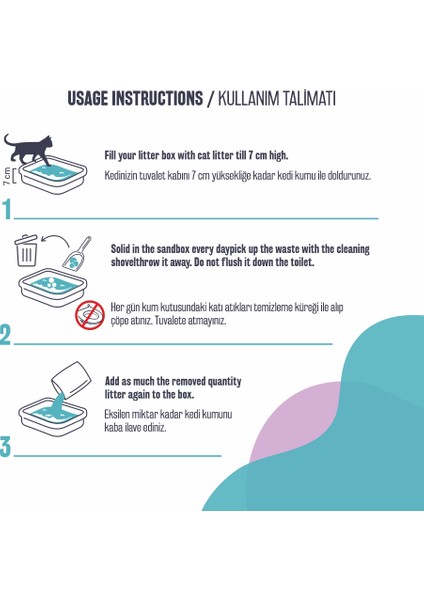BB250 Bebek Pudra Kokulu Topaklanan Kedi Kumu 10 Lt x 2 Adet