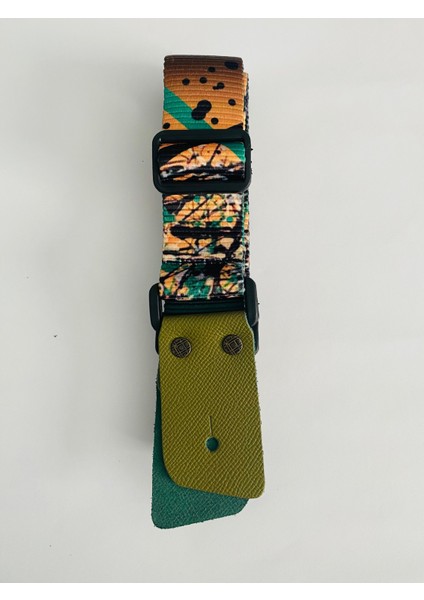 Hakiki Deri Uçlu Gitar Askısı Guitar Strap