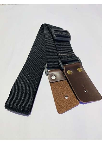 Hakiki Deri Uçlu Gitar Askısı Guitar Strap